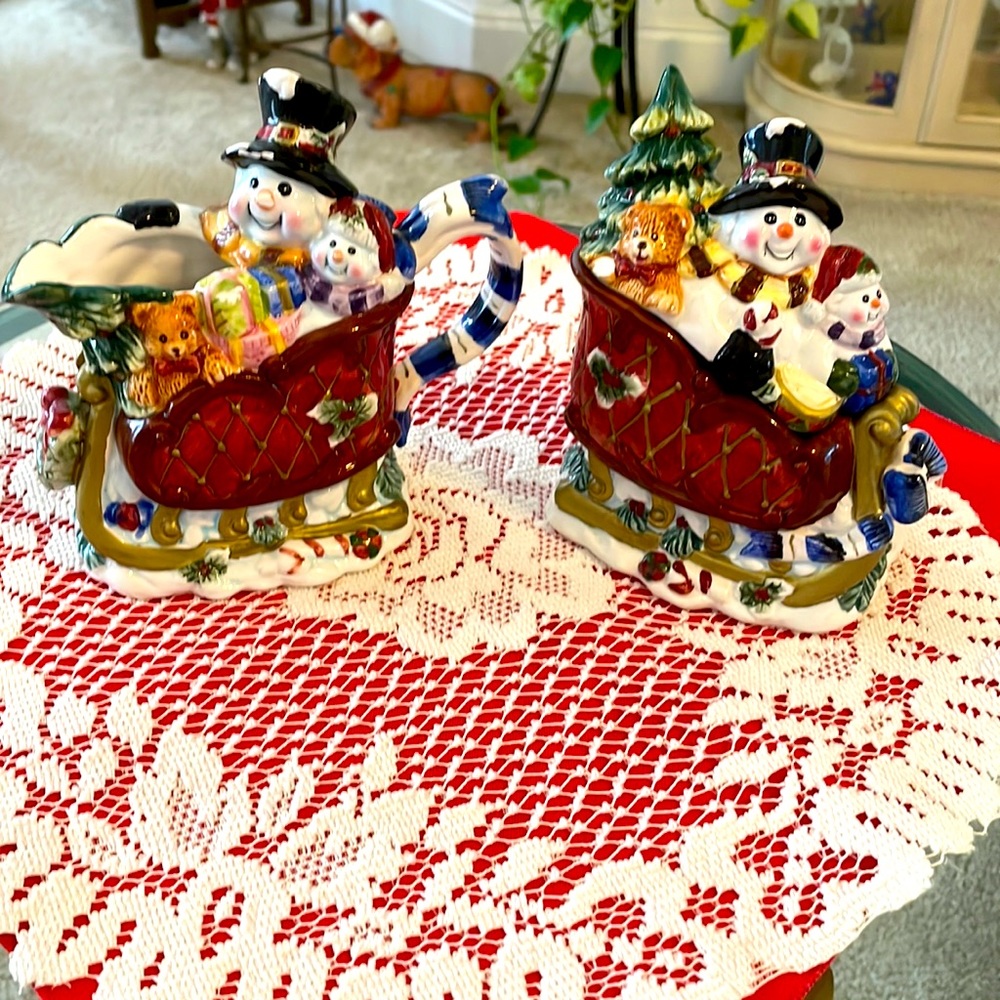 Christmas Dreams sugar & creamer